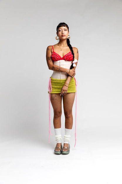 honeydew mini skirt
