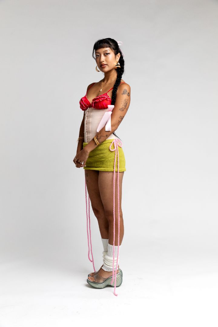 honeydew mini skirt